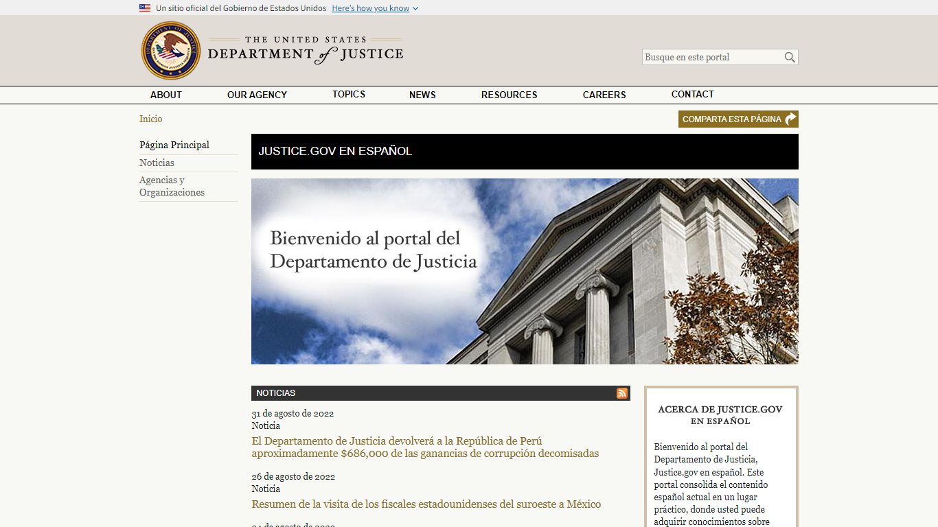 Justice.gov en español | Department of Justice