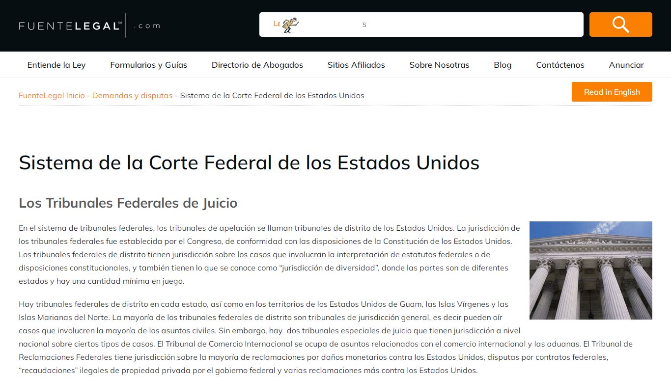 Sistema de la Corte Federal de los Estados Unidos - Fuentelegal